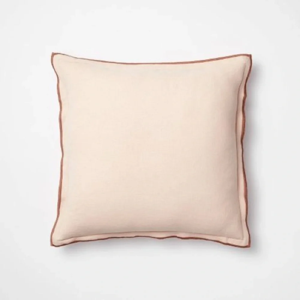 NWOT THRESHOLD w/ STUDIO MCGEE Linen Square Throw Pillow